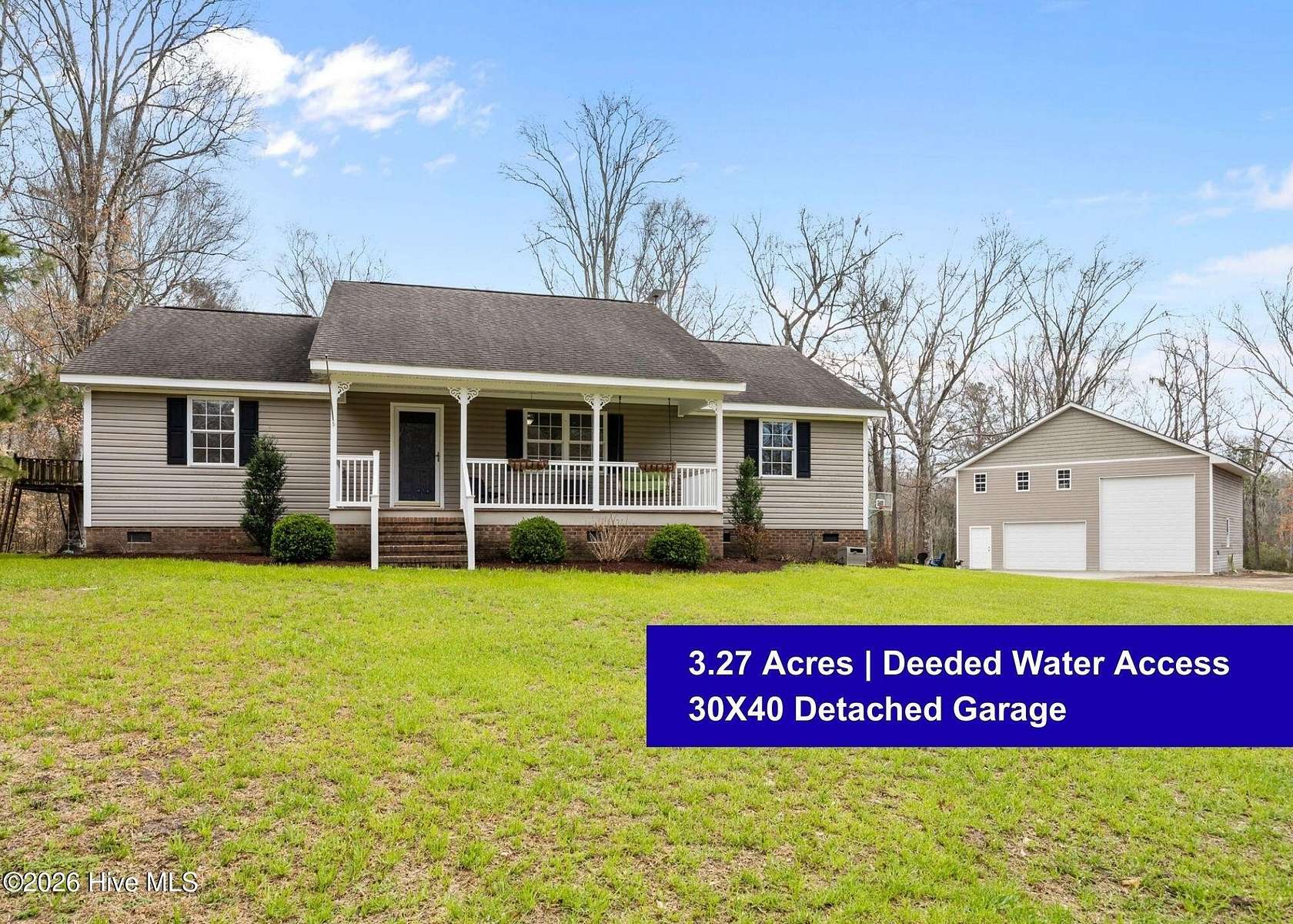 3.27 Acres of Land with Home for Sale in Bath, North Carolina