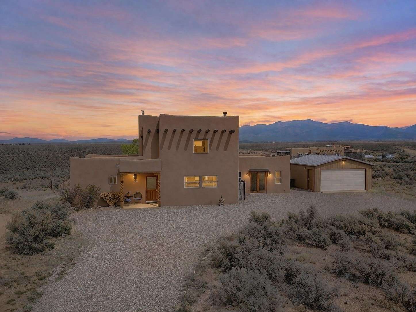 3.29 Acres of Land with Home for Sale in El Prado, New Mexico