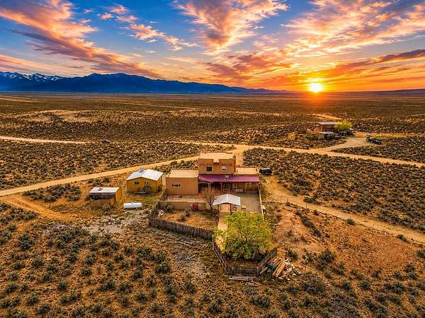 3.29 Acres of Land with Home for Sale in El Prado, New Mexico