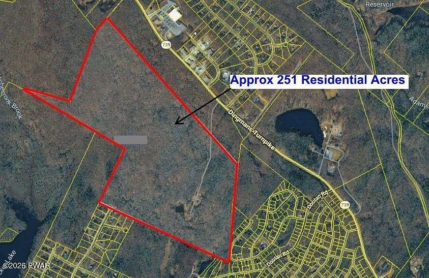 251 Acres of Land for Sale in Dingmans Ferry, Pennsylvania