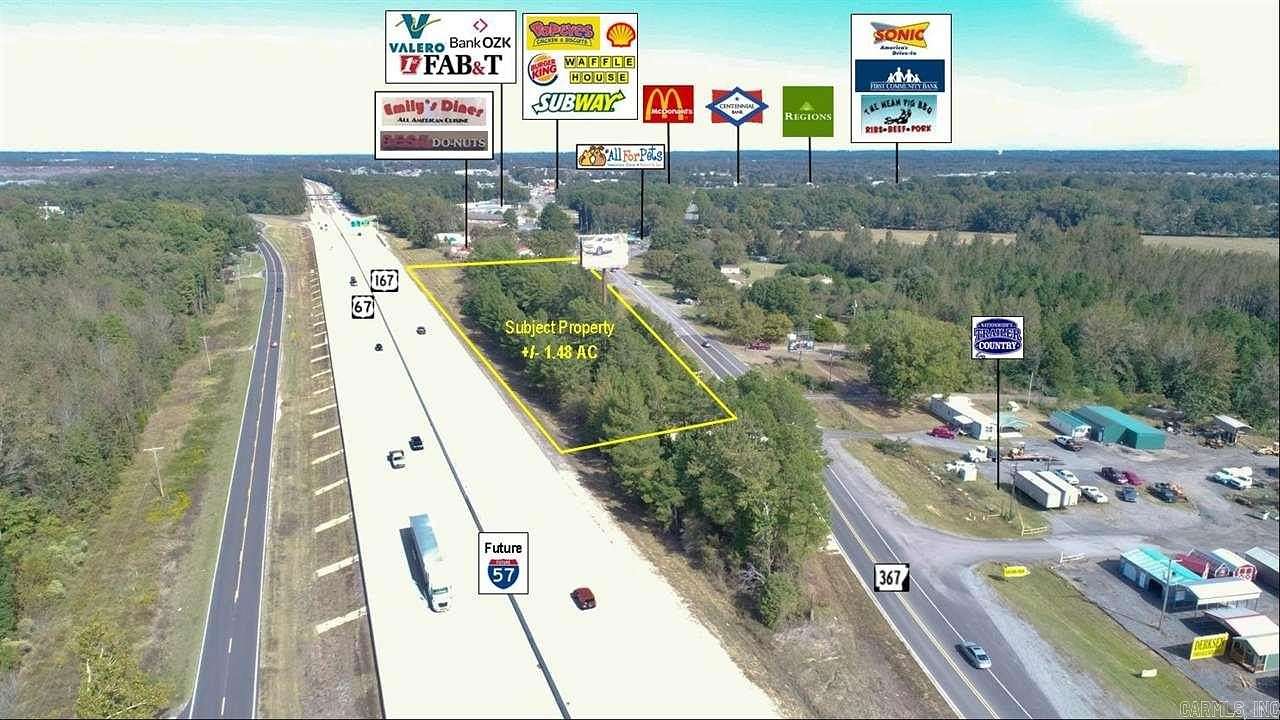 1.48 Acres of Commercial Land for Sale in Cabot, Arkansas