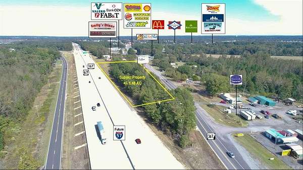 1.48 Acres of Commercial Land for Sale in Cabot, Arkansas