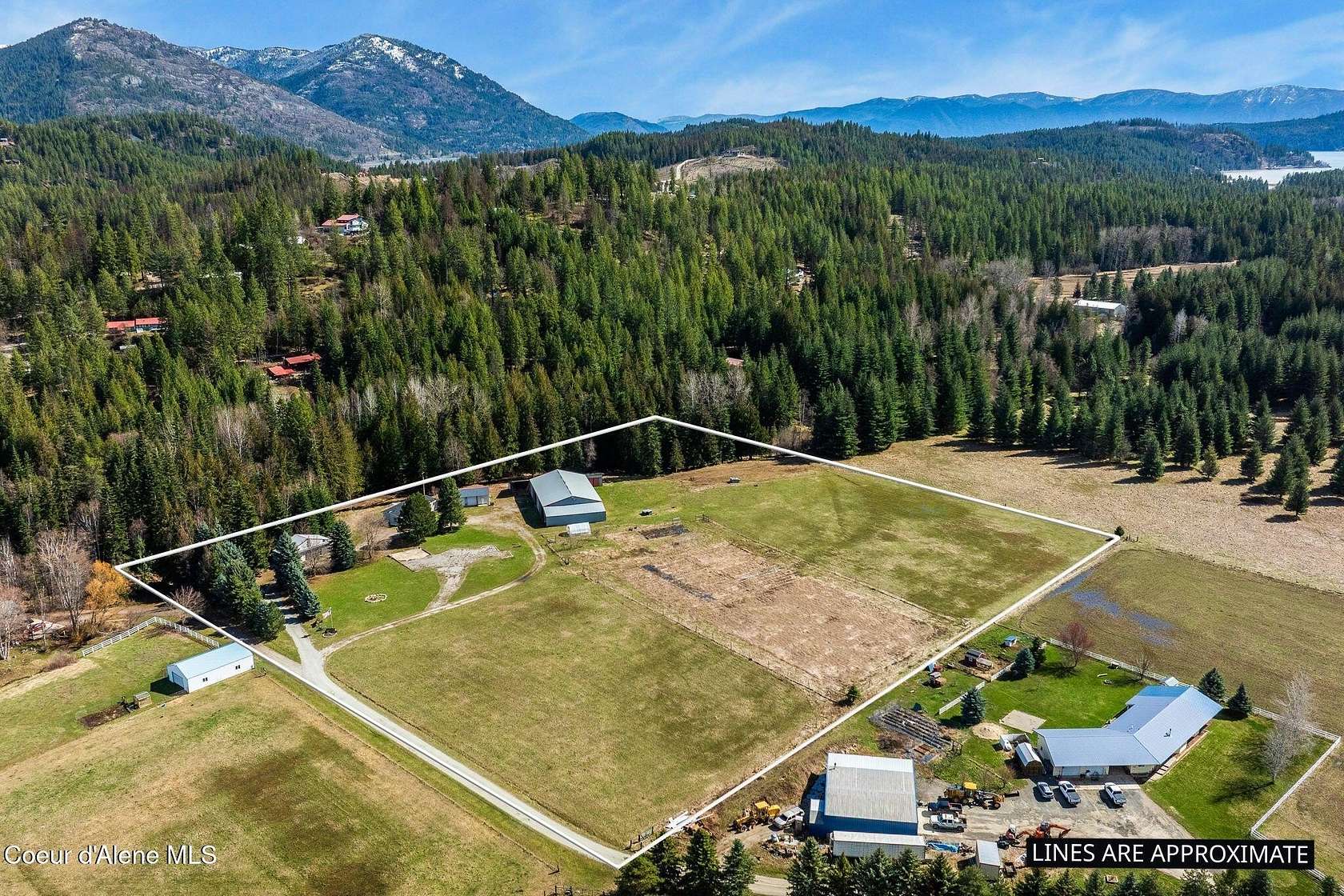 10 Acres of Land with Home for Sale in Sandpoint, Idaho