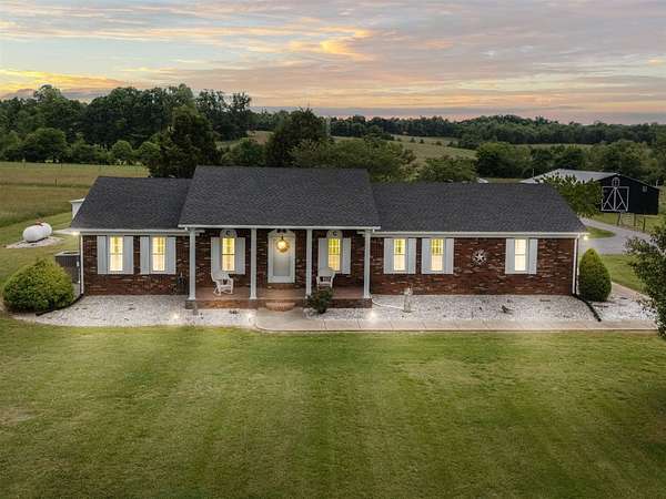 84 Acres of Agricultural Land with Home for Sale in Bowling Green, Kentucky
