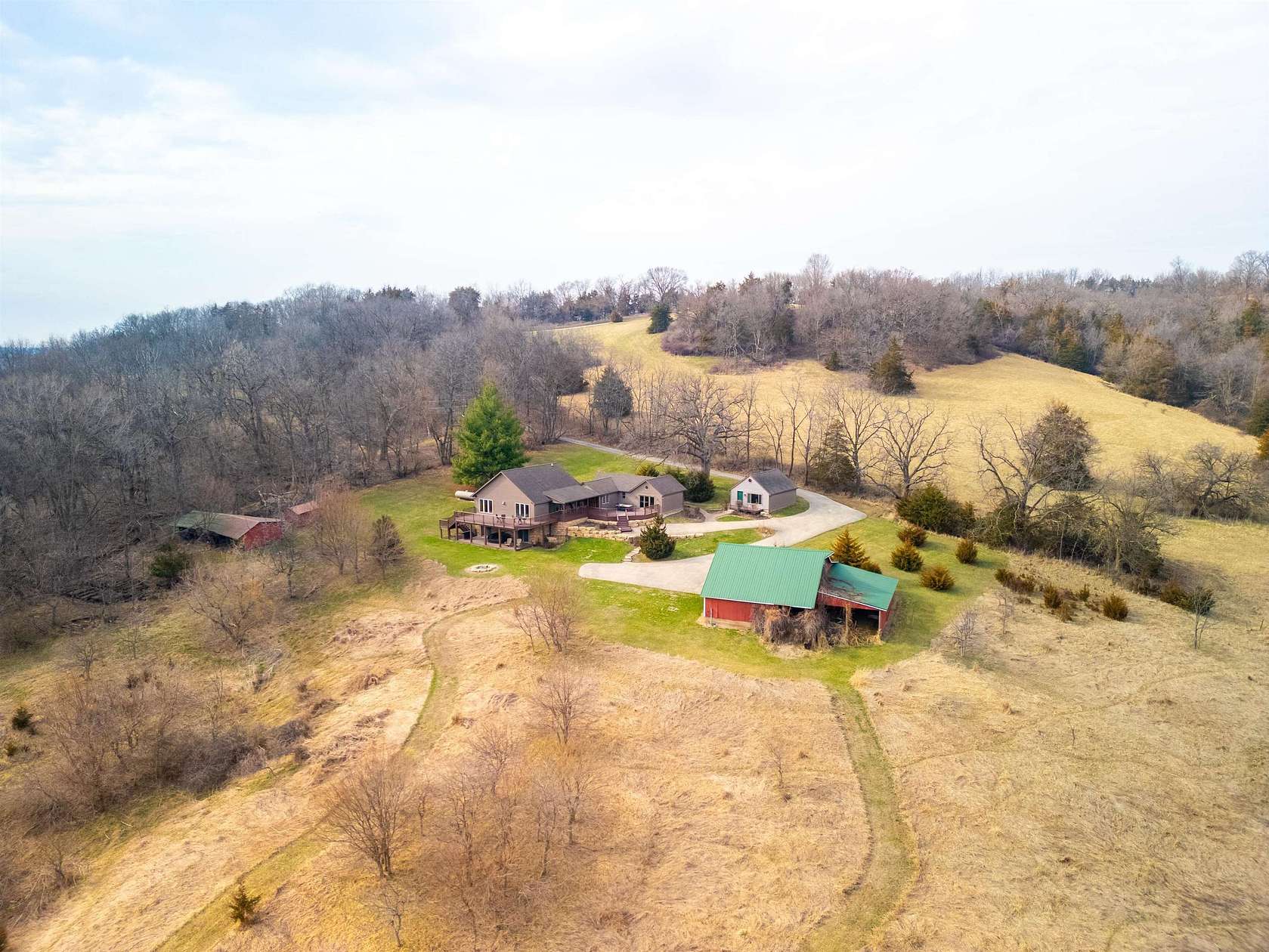 43.3 Acres of Land with Home for Sale in Hanover, Illinois
