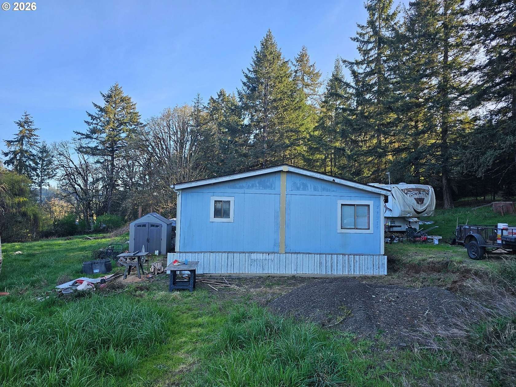 4.87 Acres of Land with Home for Sale in Monroe, Oregon