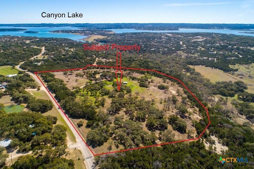 23.2 Acres of Land with Home for Lease in Canyon Lake, Texas