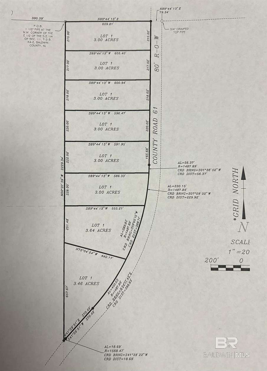 3.64 Acres of Land for Sale in Bay Minette, Alabama
