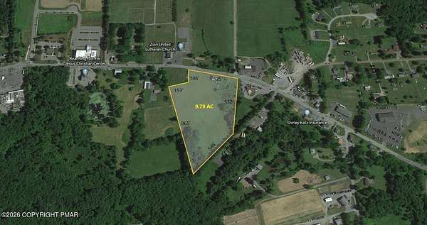9.79 Acres of Commercial Land for Sale in Brodheadsville, Pennsylvania