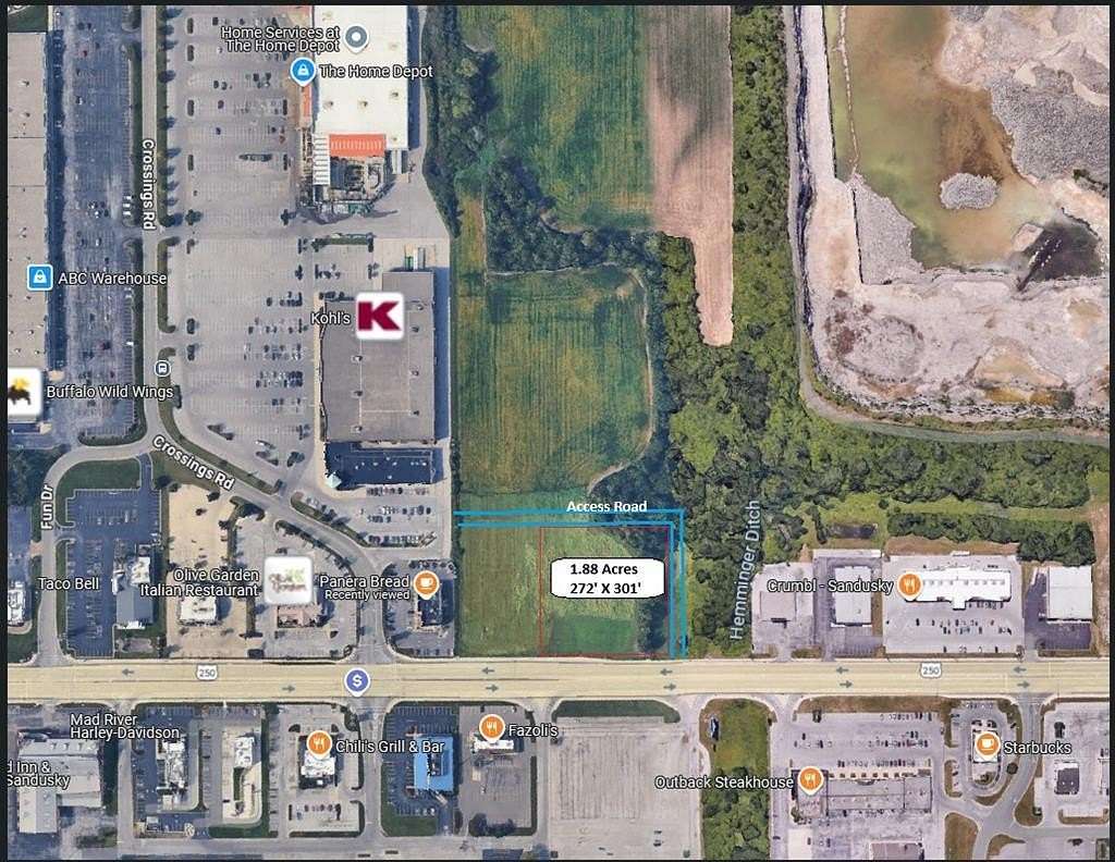 1.89 Acres of Commercial Land for Sale in Sandusky, Ohio
