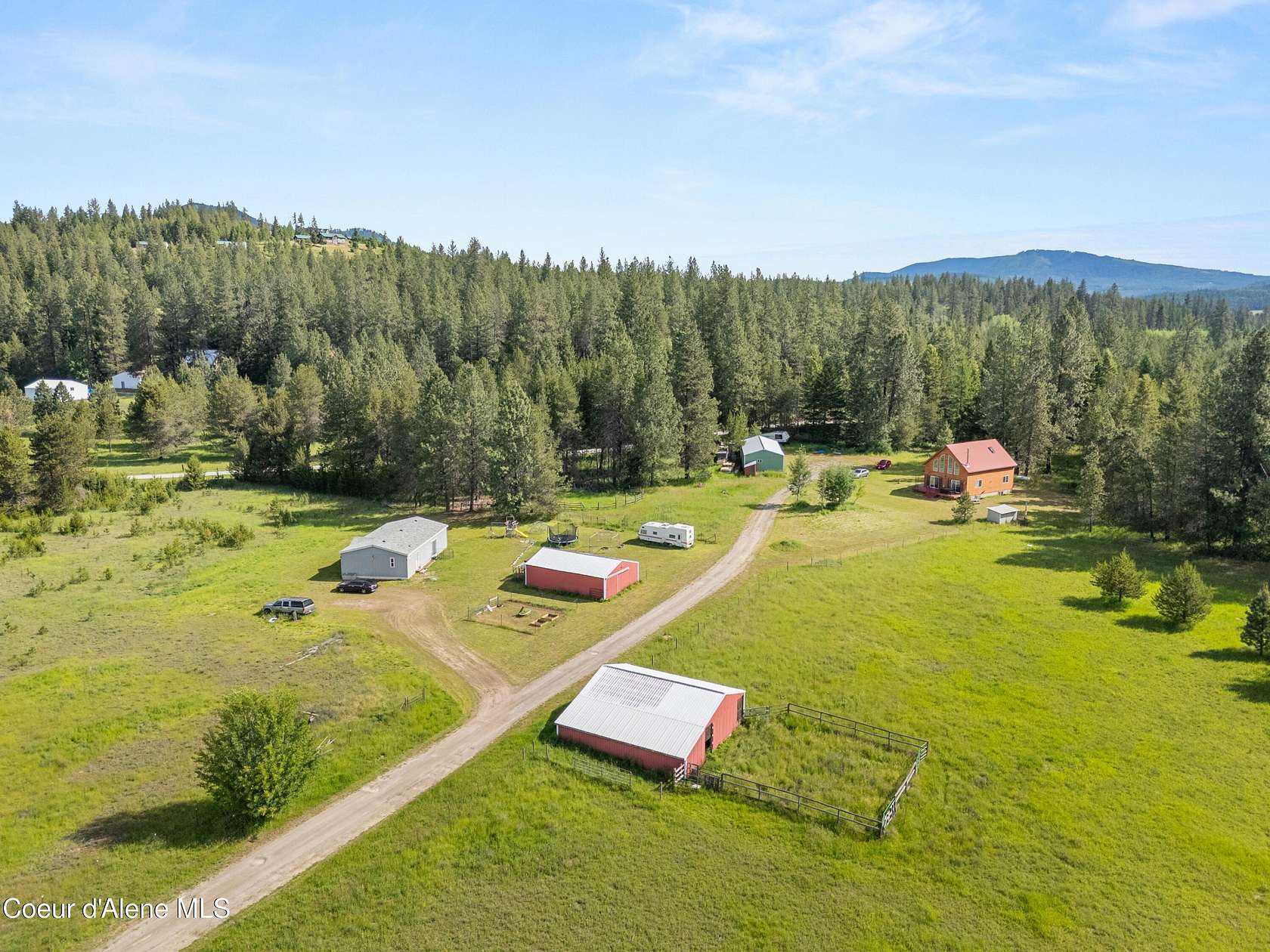 16.5 Acres of Land with Home for Sale in Athol, Idaho