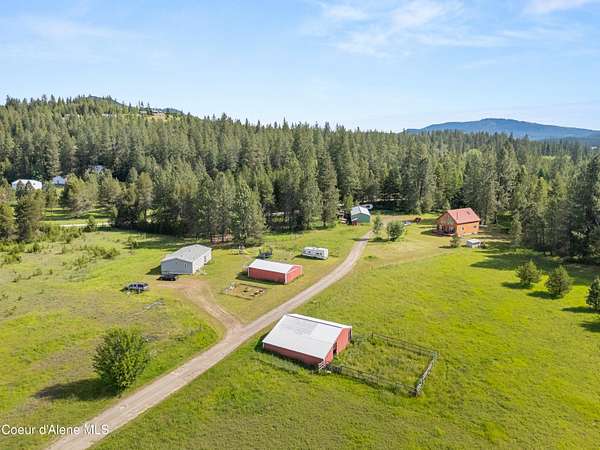 16.5 Acres of Land with Home for Sale in Athol, Idaho