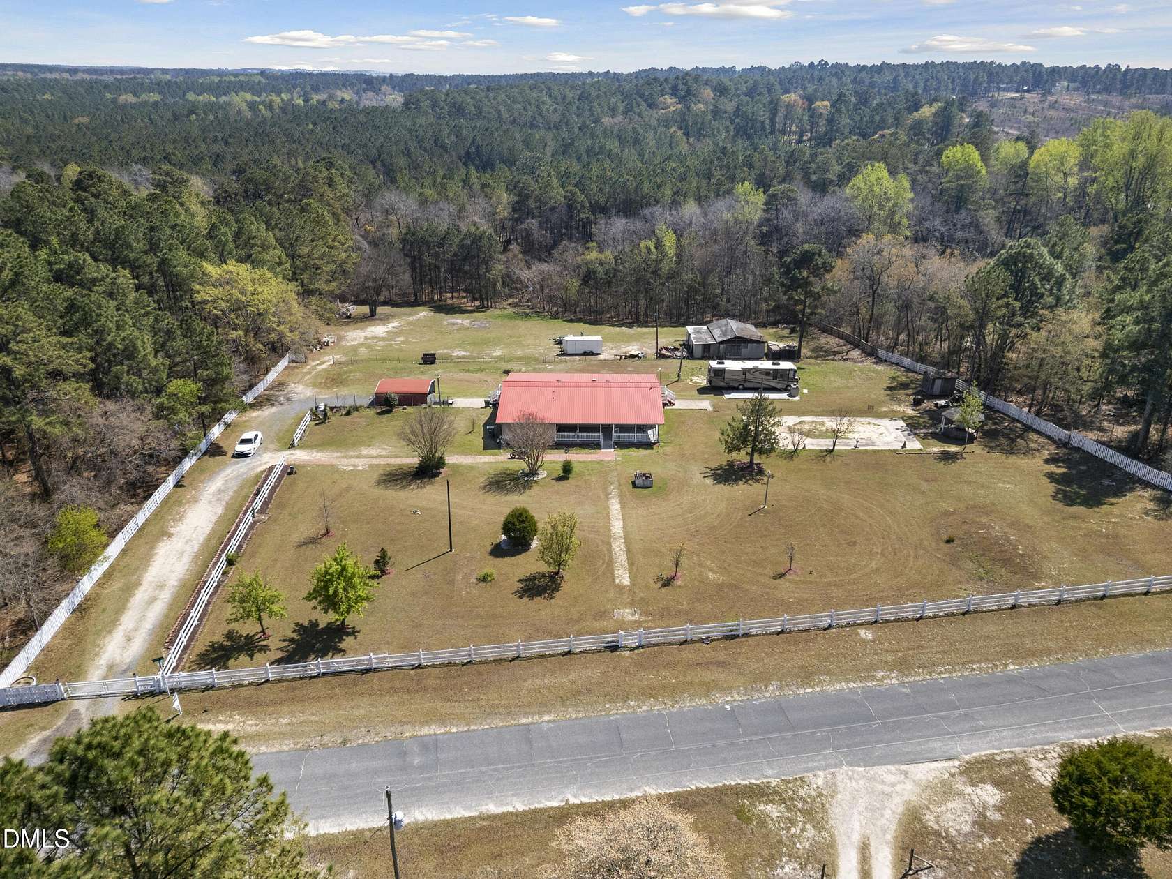 4.55 Acres of Land with Home for Sale in Cameron, North Carolina