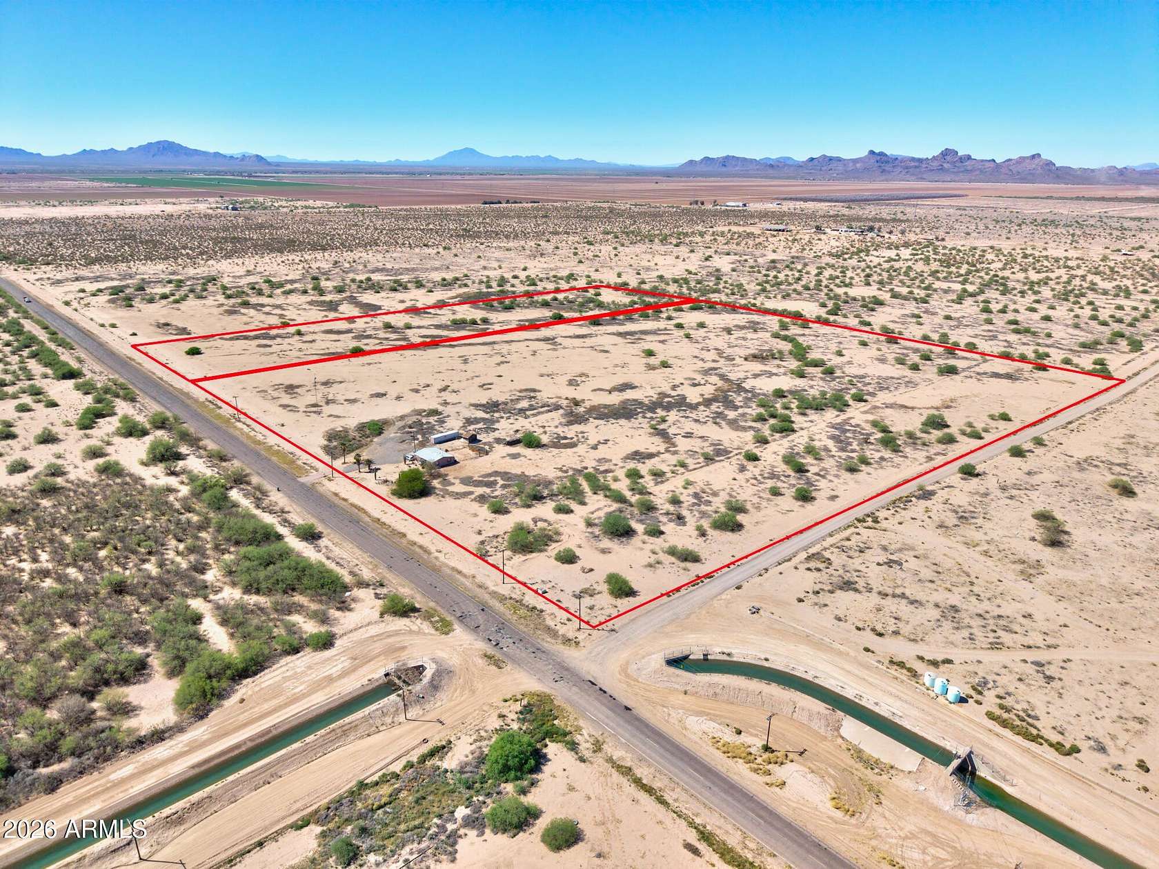 32.7 Acres of Land with Home for Sale in Eloy, Arizona