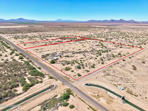 32.7 Acres of Land with Home for Sale in Eloy, Arizona