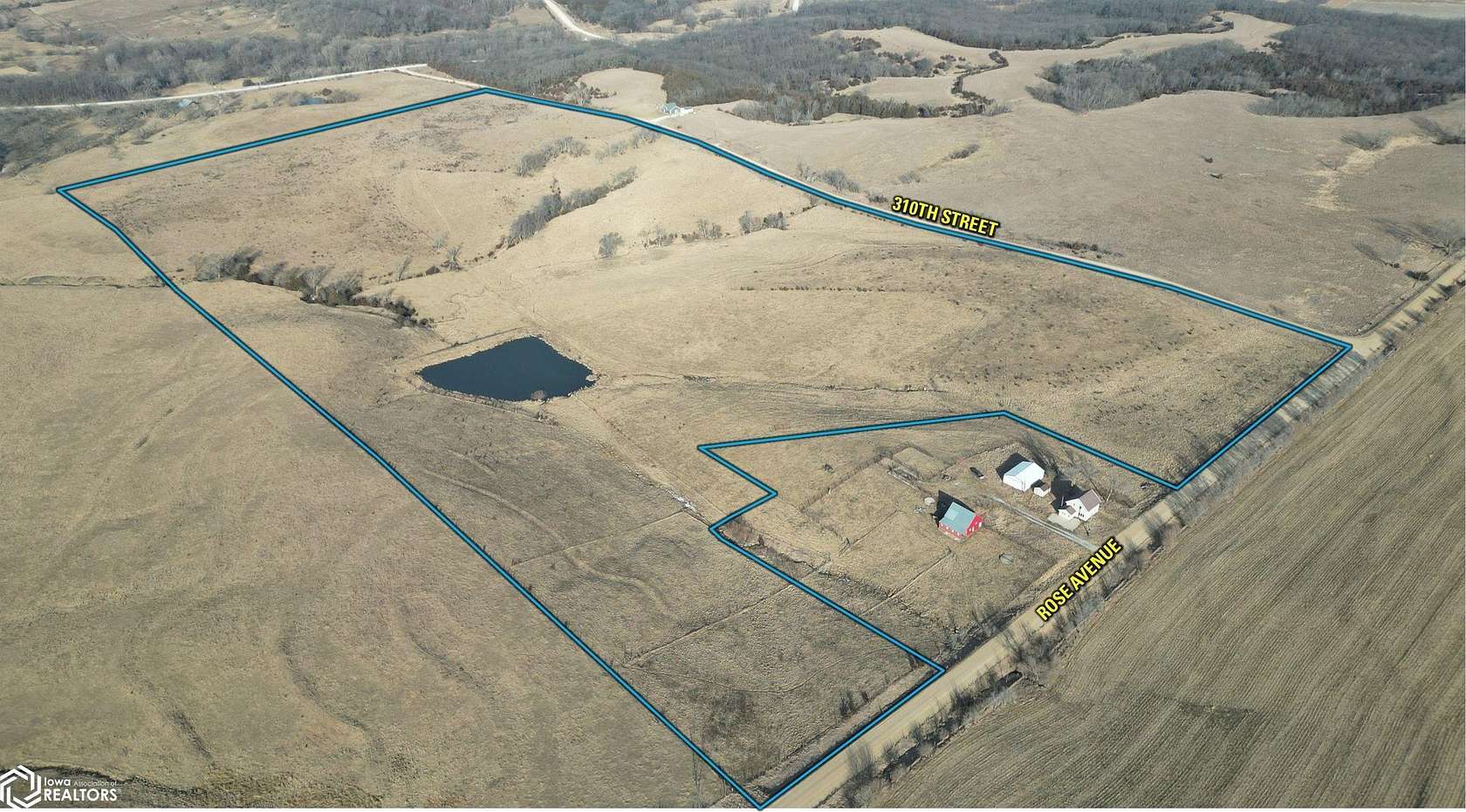 75.6 Acres of Agricultural Land for Sale in Menlo, Iowa