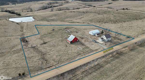 4.37 Acres of Land with Home for Sale in Menlo, Iowa