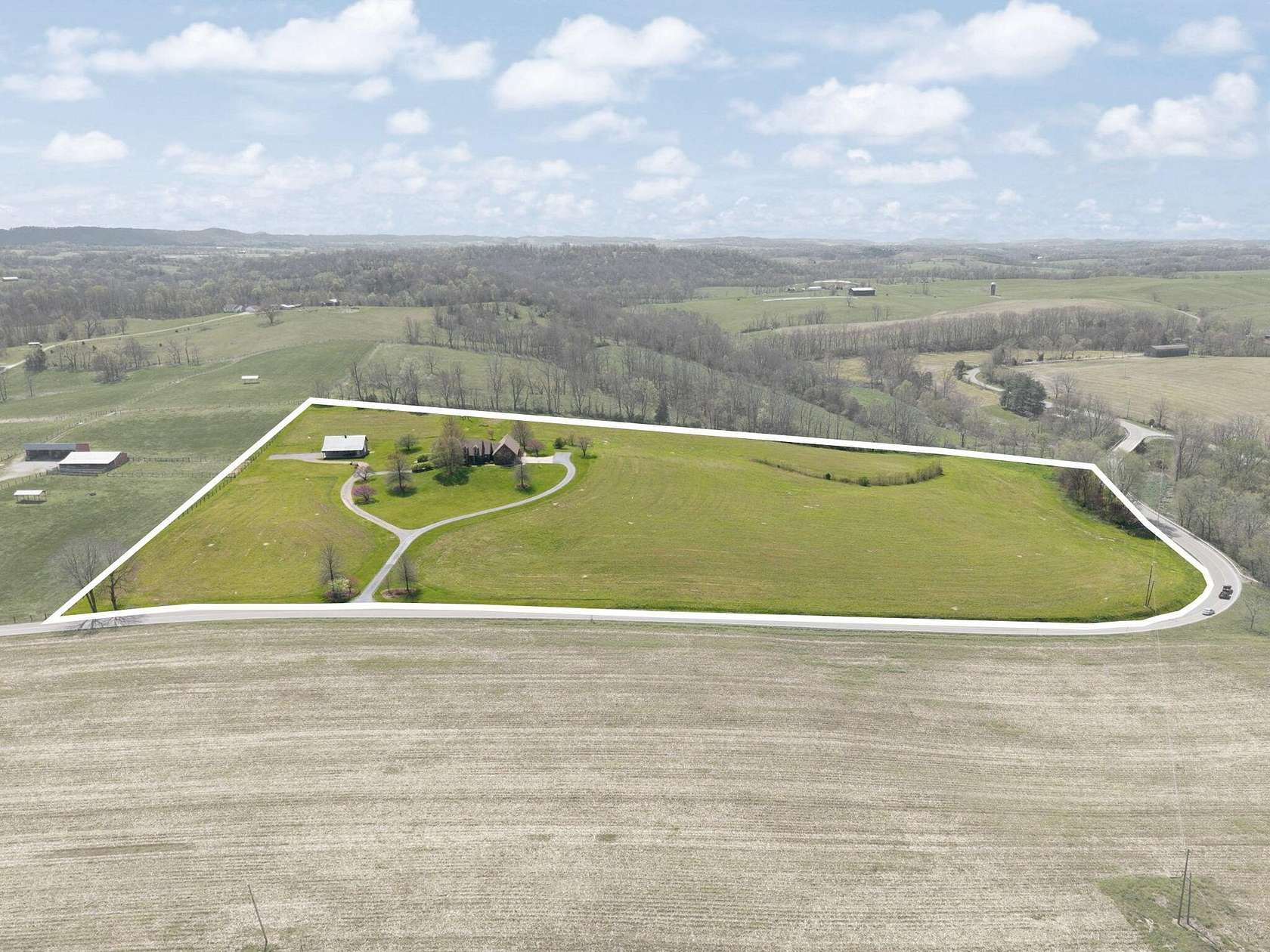 18 Acres of Land with Home for Sale in Stanford, Kentucky