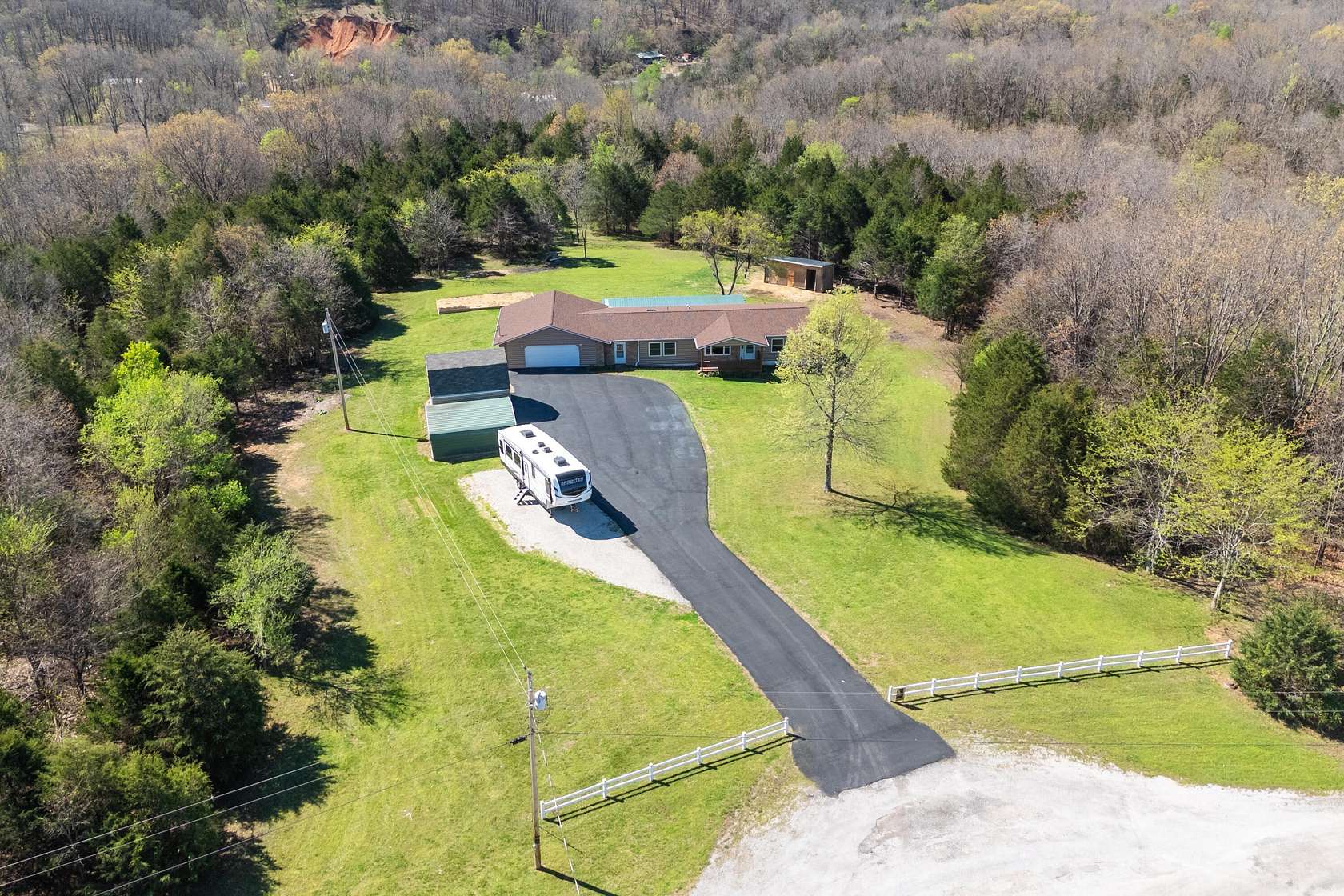 3.54 Acres of Land with Home for Sale in Reeds Spring, Missouri