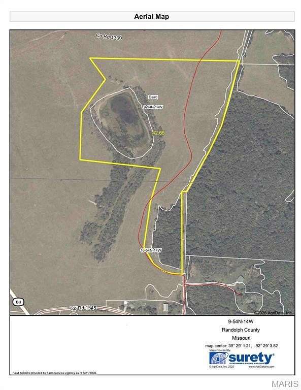 42 Acres of Land for Sale in Cairo, Missouri
