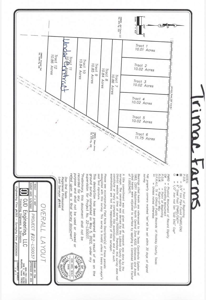 10.9 Acres of Land for Sale in Levelland, Texas