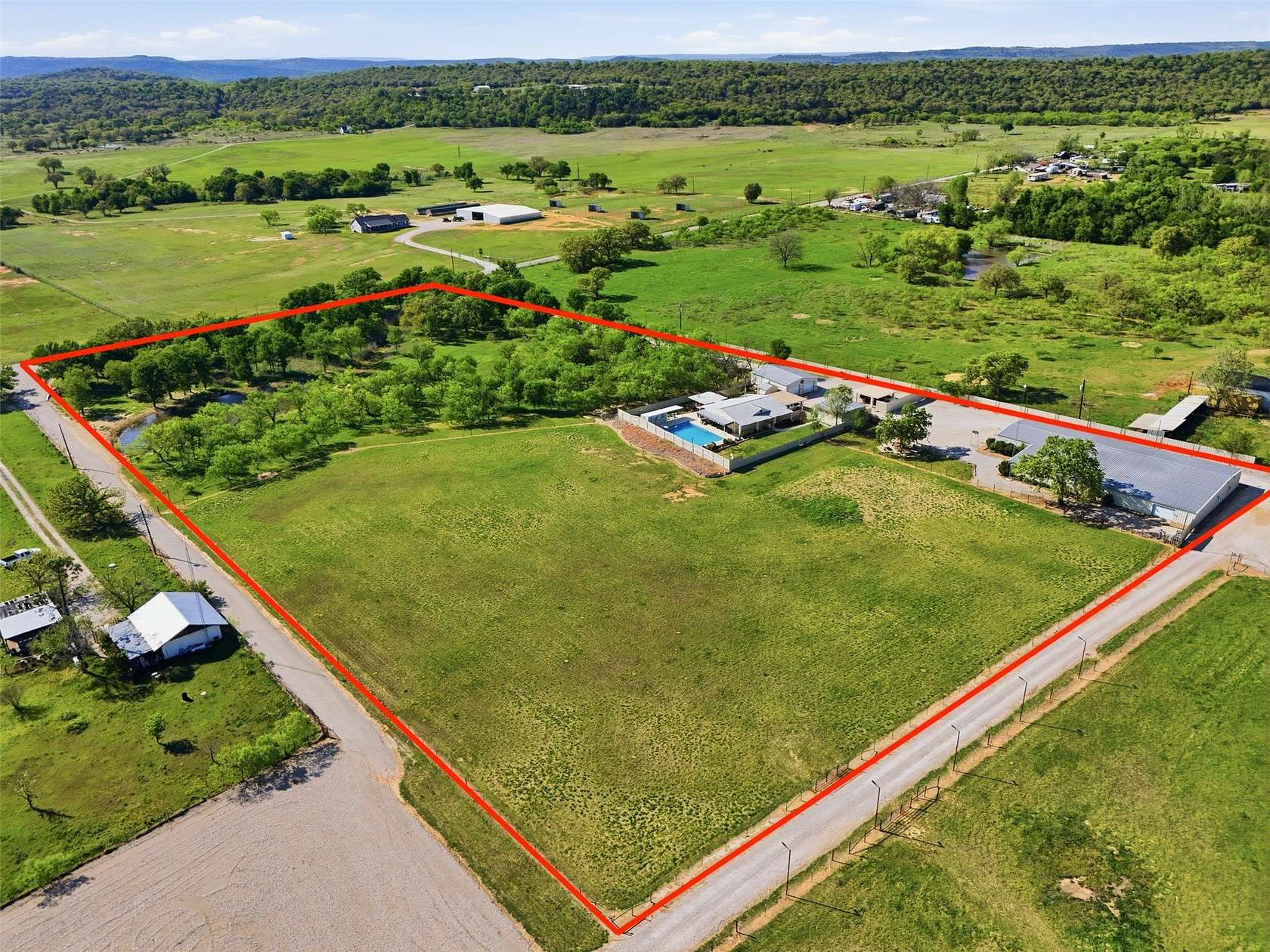 8 Acres of Land with Home for Sale in Mineral Wells, Texas