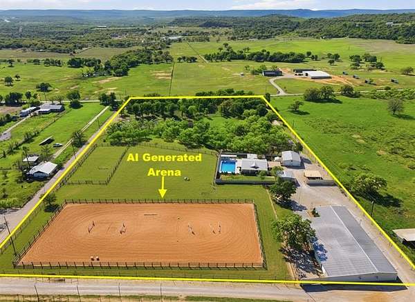 8 Acres of Land with Home for Sale in Mineral Wells, Texas