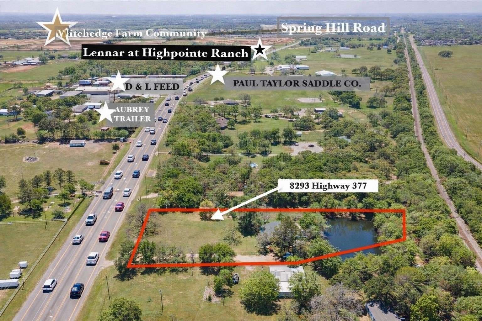 3 Acres of Improved Mixed-Use Land for Sale in Pilot Point, Texas