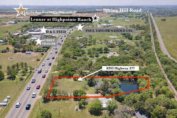 3 Acres of Improved Mixed-Use Land for Sale in Pilot Point, Texas