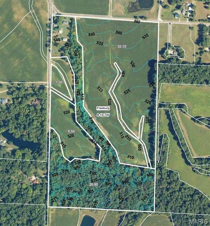 67.7 Acres of Land for Sale in Freeburg, Illinois
