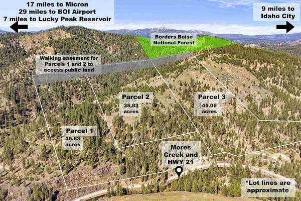 117 Acres of Recreational Land for Sale in Boise, Idaho