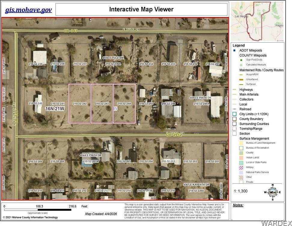 0.21 Acres of Residential Land for Sale in Topock, Arizona