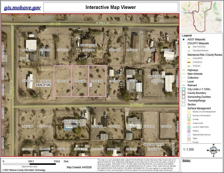 0.21 Acres of Residential Land for Sale in Topock, Arizona