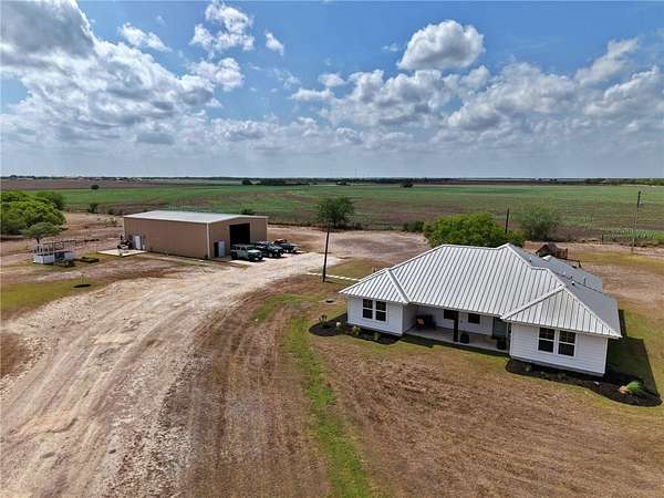 10.3 Acres of Land with Home for Sale in Orange Grove, Texas