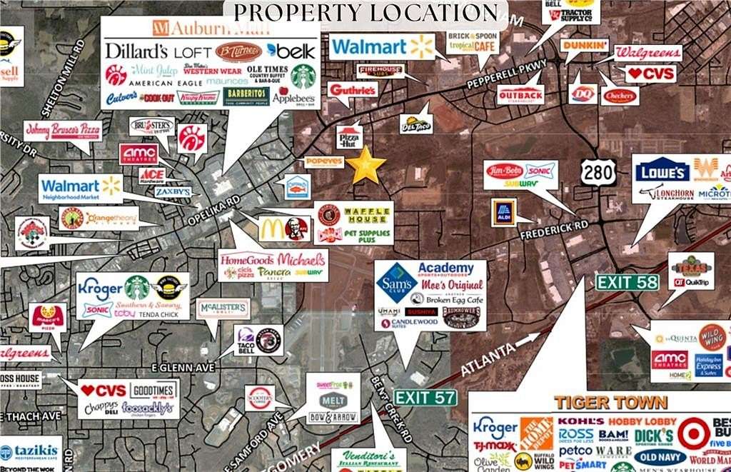 5.43 Acres of Commercial Land for Sale in Opelika, Alabama