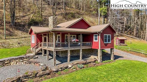 3.22 Acres of Land with Home for Sale in West Jefferson, North Carolina