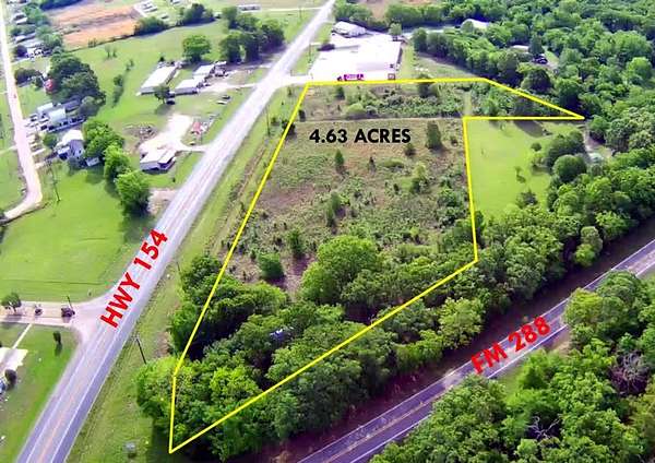 4.63 Acres of Commercial Land for Sale in Quitman, Texas