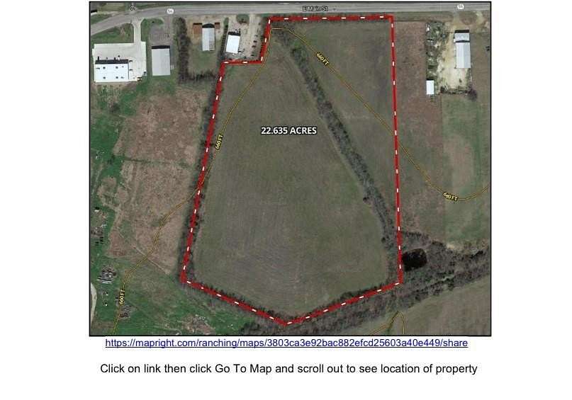 22.3 Acres of Land for Sale in Honey Grove, Texas