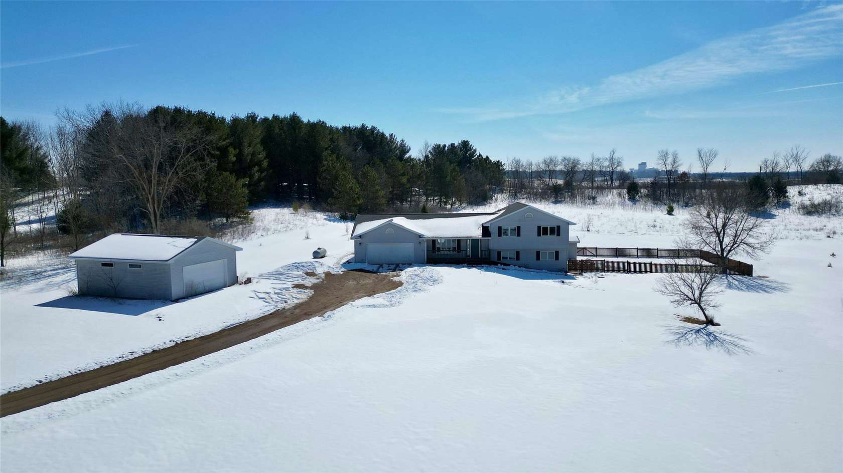 5.3 Acres of Land with Home for Sale in Eau Claire, Wisconsin