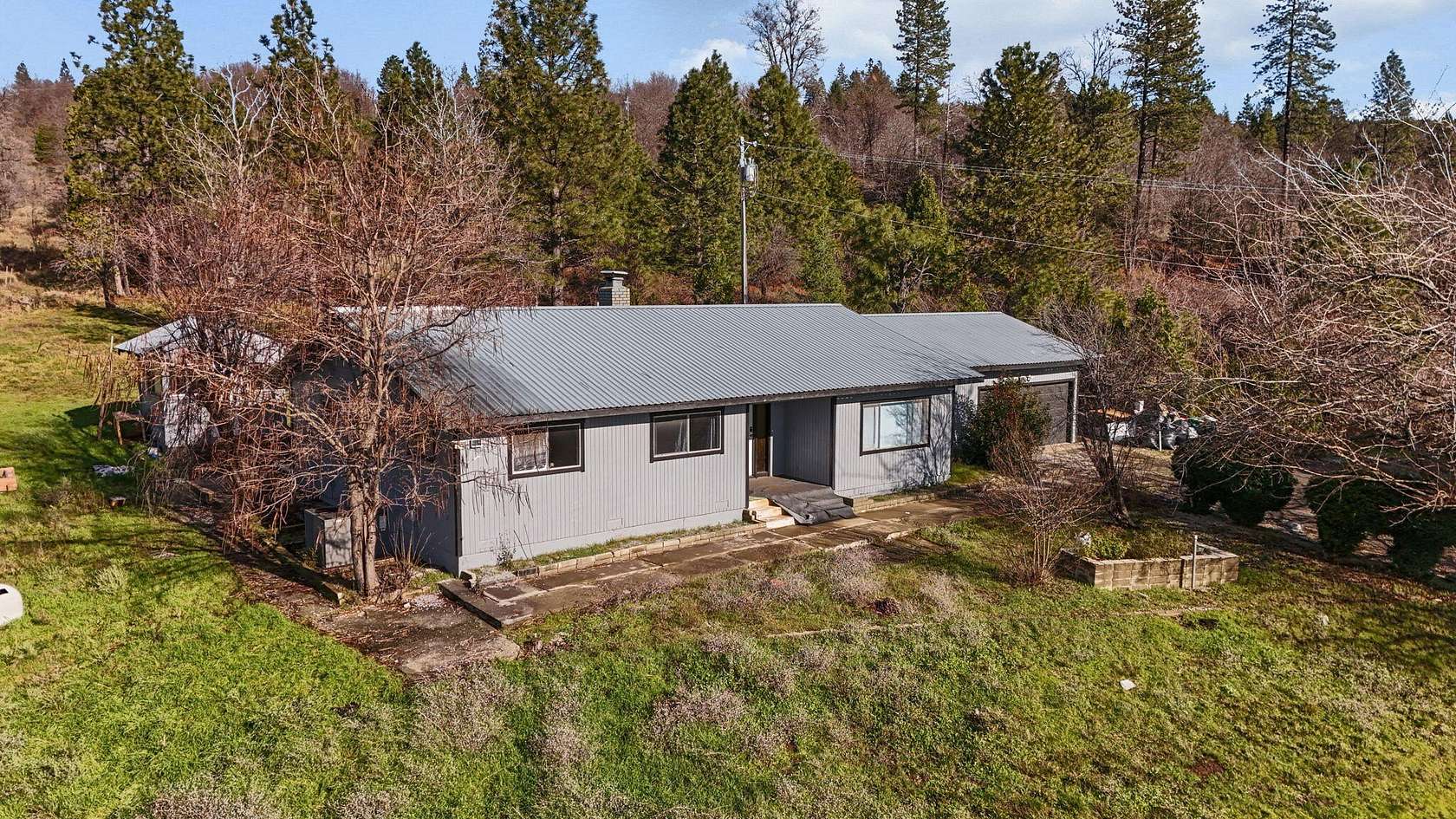 12.3 Acres of Land with Home for Sale in Montgomery Creek, California