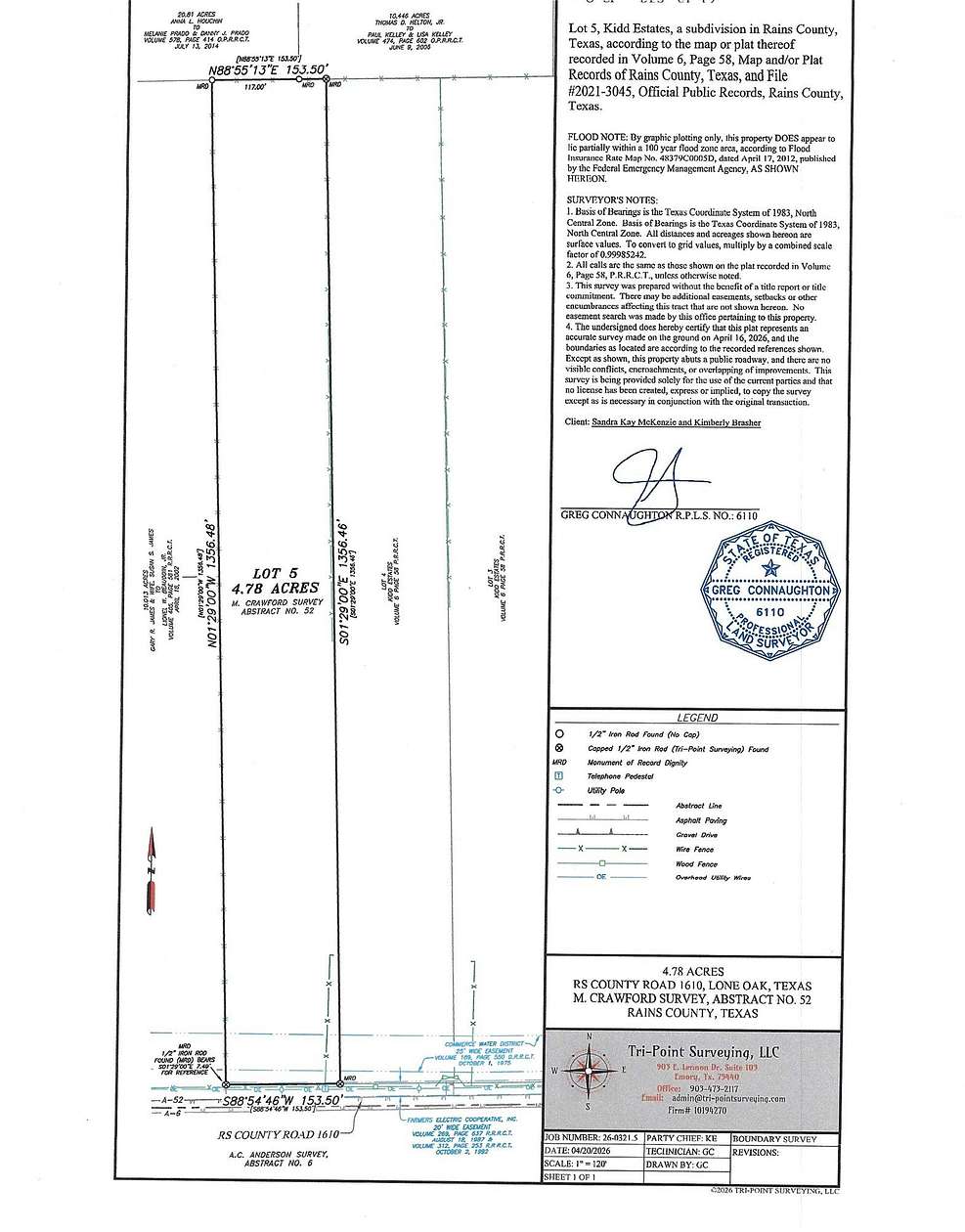 4.78 Acres of Residential Land for Sale in Lone Oak, Texas