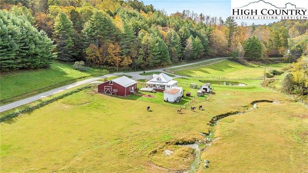 50 Acres of Land with Home for Sale in Piney Creek, North Carolina