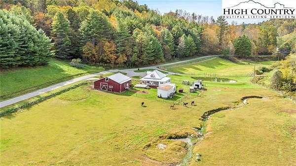 50 Acres of Land with Home for Sale in Piney Creek, North Carolina