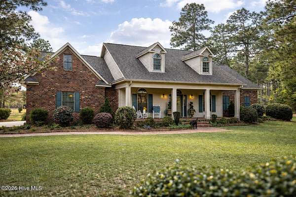 7.5 Acres of Land with Home for Sale in Aberdeen, North Carolina