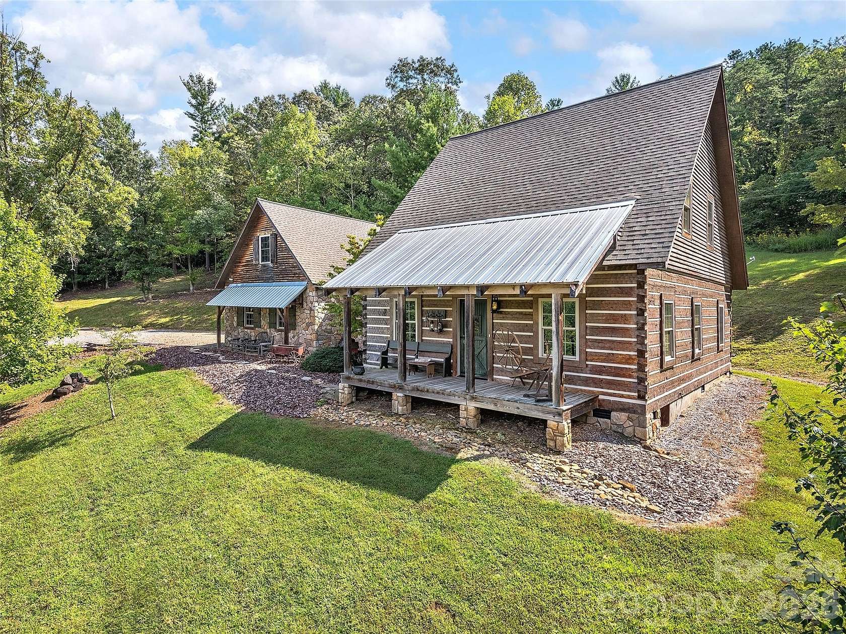 13 Acres of Land with Home for Sale in Alexander, North Carolina