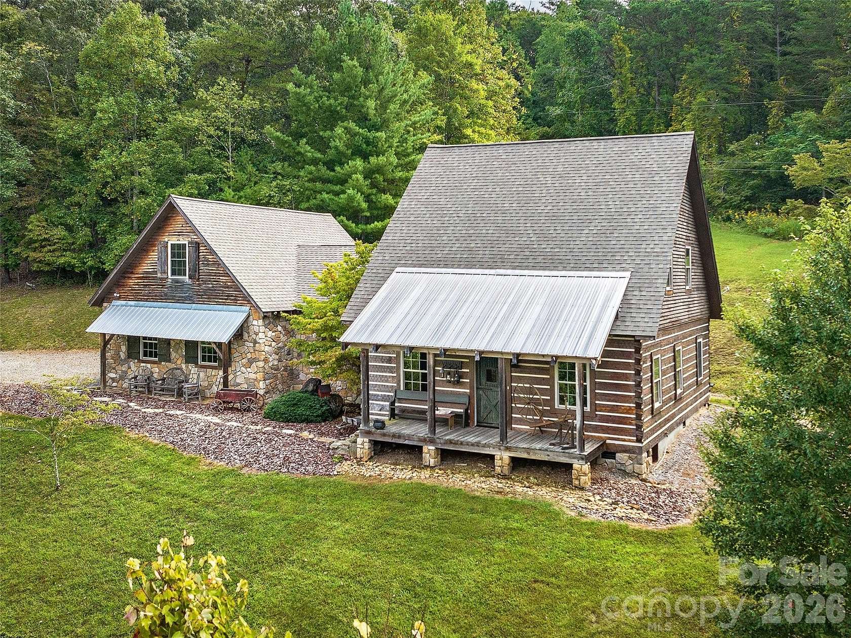 13 Acres of Land with Home for Sale in Alexander, North Carolina