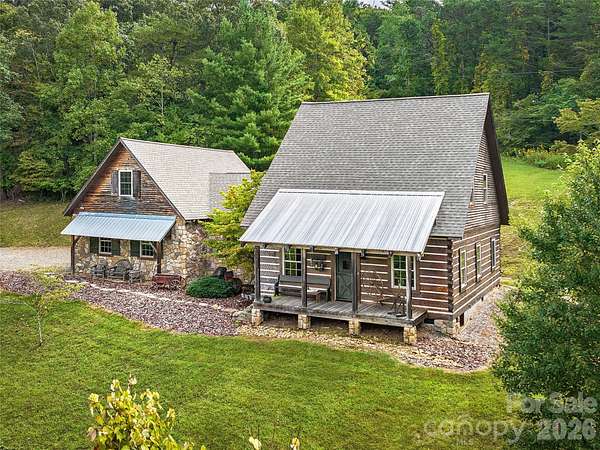 13 Acres of Land with Home for Sale in Alexander, North Carolina