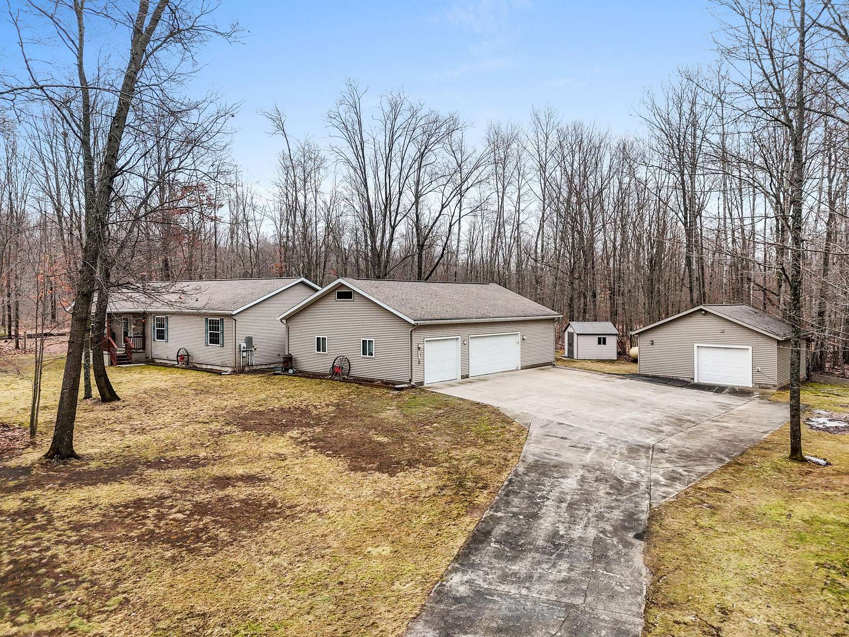 10 Acres of Recreational Land with Home for Sale in Roscommon, Michigan