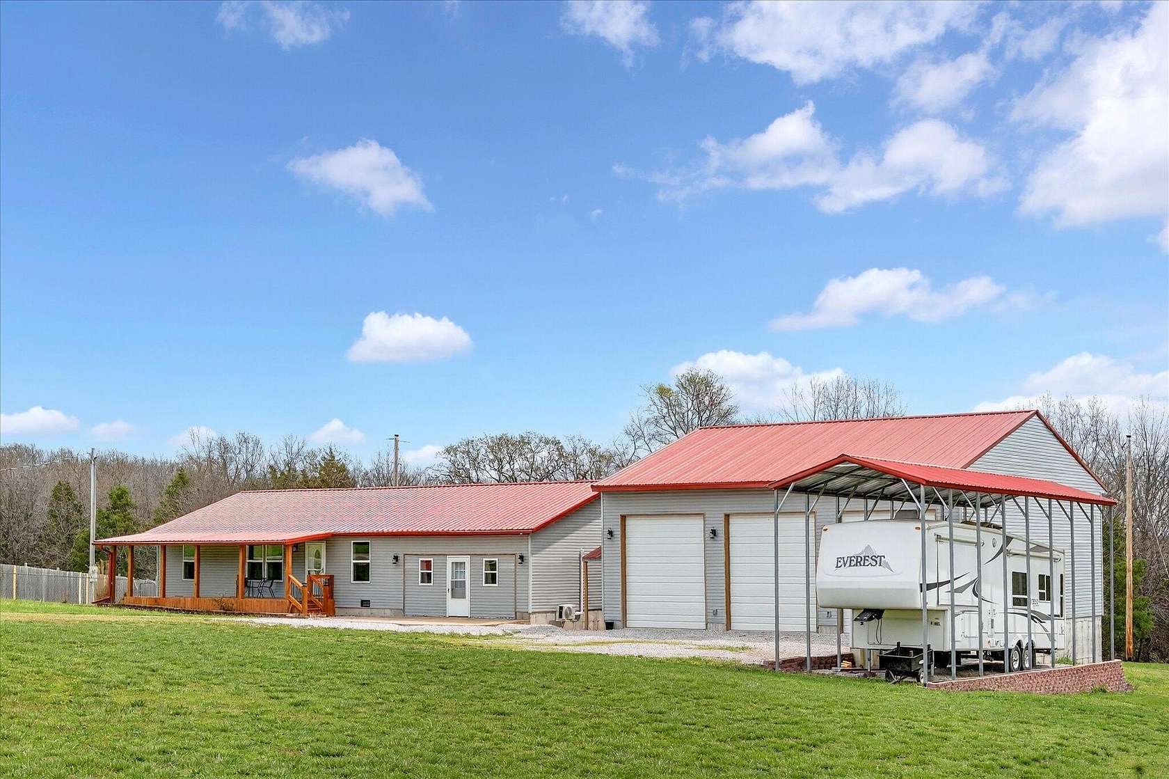 6.58 Acres of Land with Home for Sale in Sparta, Missouri