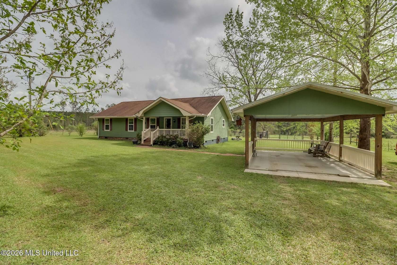 4.68 Acres of Land with Home for Sale in Lumberton, Mississippi